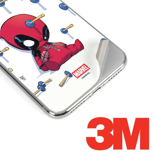 Marvel Deadpool Babypool Playing iPhone XR Skin