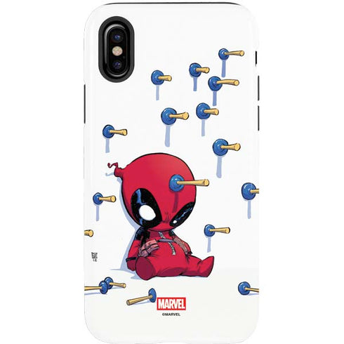 Marvel Deadpool Babypool Playing iPhone XS Pro Case