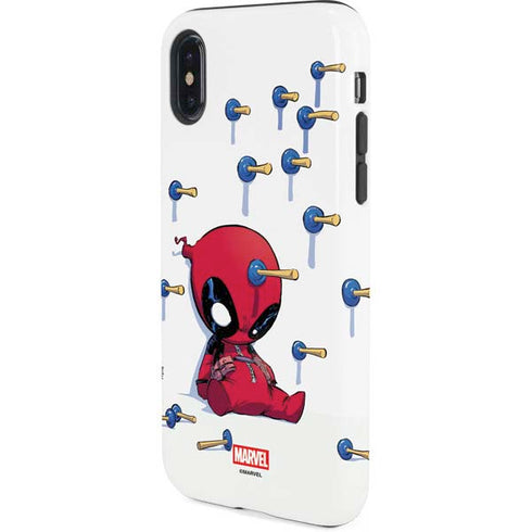 Marvel Deadpool Babypool Playing iPhone XS Pro Case