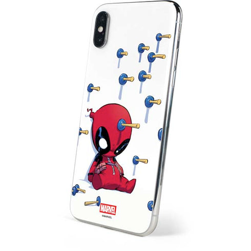 Marvel Deadpool Babypool Playing iPhone XS Skin