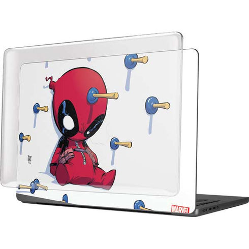 Marvel Deadpool Babypool Playing MacBook Pro 14in (2021-24) Case plus Skin