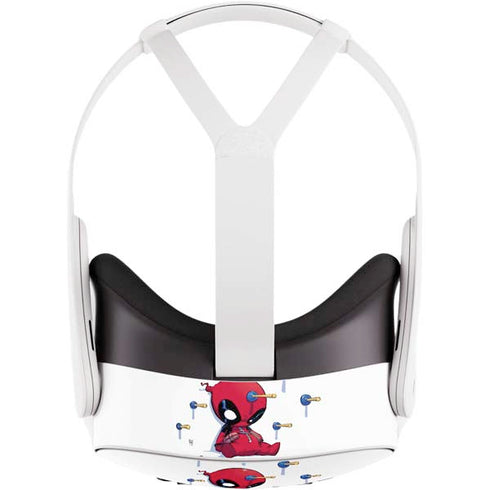 Marvel Deadpool Babypool Playing Meta Quest 3S Skin