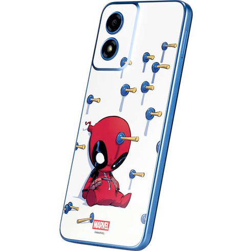 Marvel Deadpool Babypool Playing Moto G Play 4G (2024) Skin