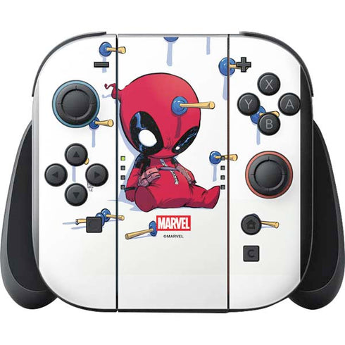 Marvel Deadpool Babypool Playing Nintendo Switch 2 (2025) with Joy-Con Skin