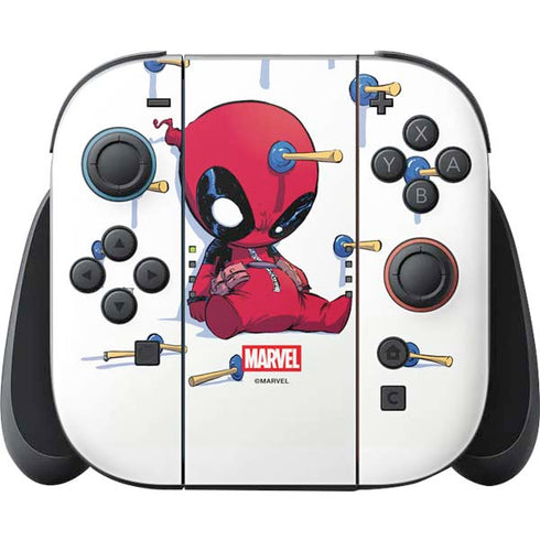 Marvel Deadpool Babypool Playing Nintendo Skins