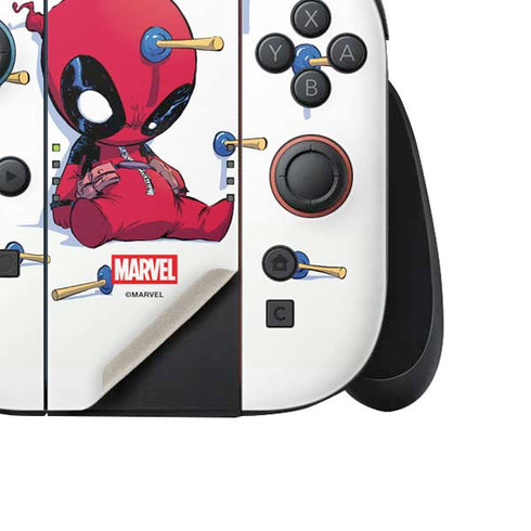 Marvel Deadpool Babypool Playing Nintendo Switch 2 (2025) Joy-Con Controller Skin