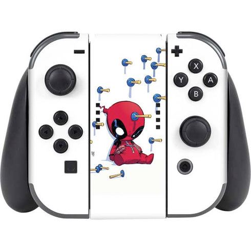 Marvel Deadpool Babypool Playing Nintendo Switch (2017-2021) Joy-Con Controller Skin