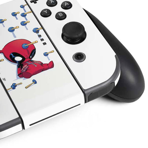 Marvel Deadpool Babypool Playing Nintendo Switch (2017-2021) Joy-Con Controller Skin
