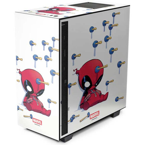 Marvel Deadpool Babypool Playing NZXT H510 Compact ATX Mid-Tower Case Skin