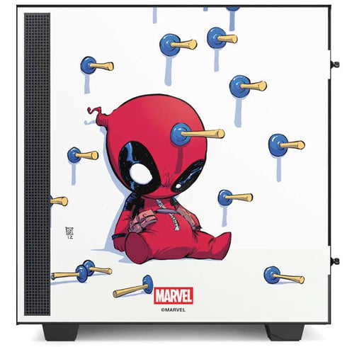 Marvel Deadpool Babypool Playing NZXT H510 Compact ATX Mid-Tower Case Skin