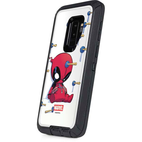 Marvel Deadpool Babypool Playing Otterbox Defender Galaxy Skin