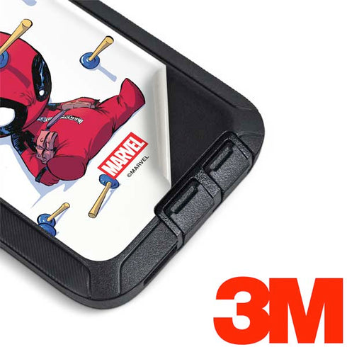 Marvel Deadpool Babypool Playing Otterbox Defender Galaxy Skin