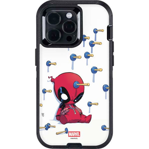 Marvel Deadpool Babypool Playing Otterbox Defender iPhone Skin