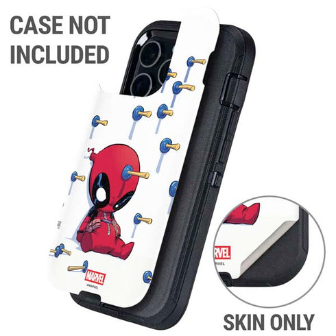 Marvel Deadpool Babypool Playing Otterbox Defender iPhone Skin