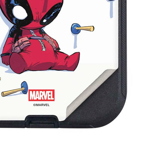 Marvel Deadpool Babypool Playing Otterbox Defender iPhone Skin