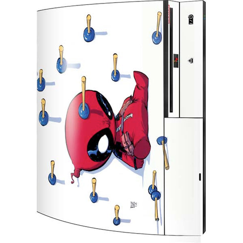 Marvel Deadpool Babypool Playing Playstation 3 & PS3 Skin