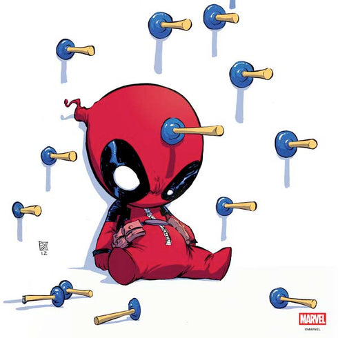 Marvel Deadpool Babypool Playing PS4 Console Skin