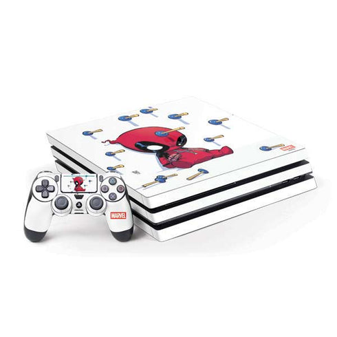 Marvel Deadpool Babypool Playing PS4 Pro Bundle Skin