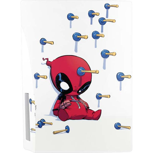 Marvel Deadpool Babypool Playing PS5 Console Skin