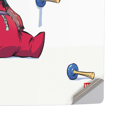 Marvel Deadpool Babypool Playing PS5 Pro Console Skin