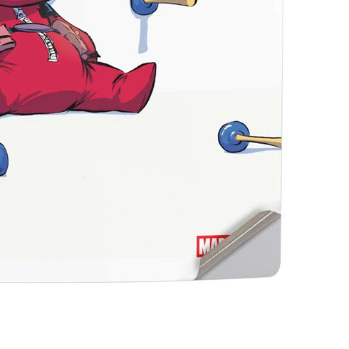 Marvel Deadpool Babypool Playing PS5 Slim Disk Console Skin