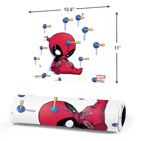 Marvel Deadpool Babypool Playing Gaming Mouse Pad