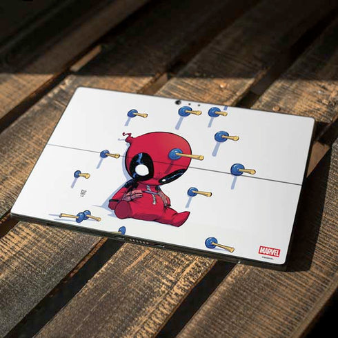 Marvel Deadpool Babypool Playing Surface Pro 6 Skin