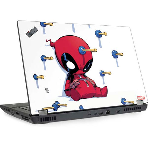 Marvel Deadpool Babypool Playing Lenovo ThinkPad Skin