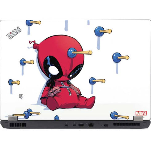 Marvel Deadpool Babypool Playing Lenovo ThinkPad Skin