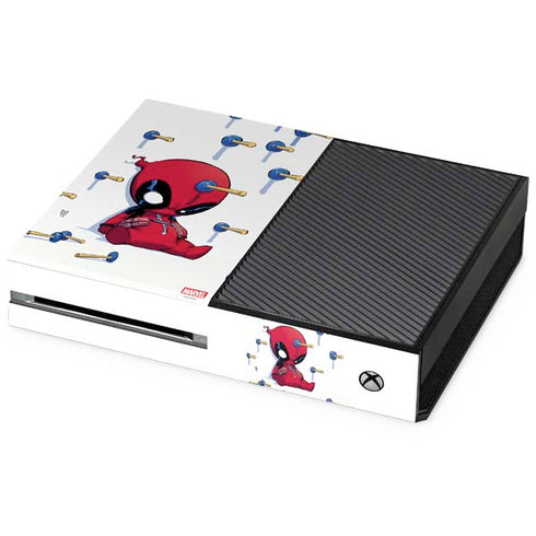 Marvel Deadpool Babypool Playing Xbox One Skins