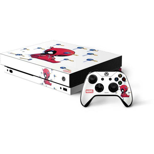 Marvel Deadpool Babypool Playing Xbox One X Bundle Skin