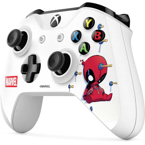 Marvel Deadpool Babypool Playing Xbox One X Controller Skin