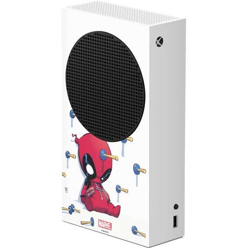 Marvel Deadpool Babypool Playing Xbox Series S Skins