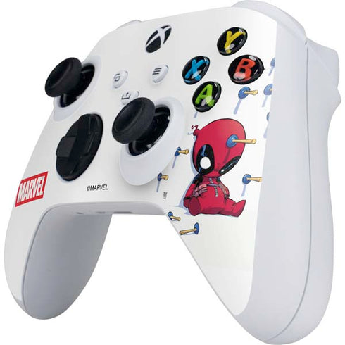 Marvel Deadpool Babypool Playing Xbox Series S Controller Skin