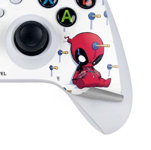Marvel Deadpool Babypool Playing Xbox Series S Controller Skin