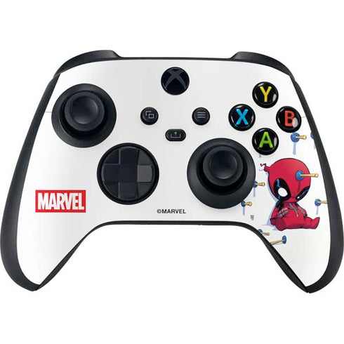 Marvel Deadpool Babypool Playing Xbox Series X Controller Skin