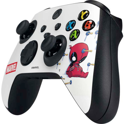 Marvel Deadpool Babypool Playing Xbox Series X Controller Skin