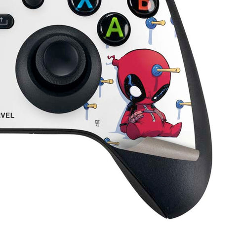Marvel Deadpool Babypool Playing Xbox Series X Controller Skin