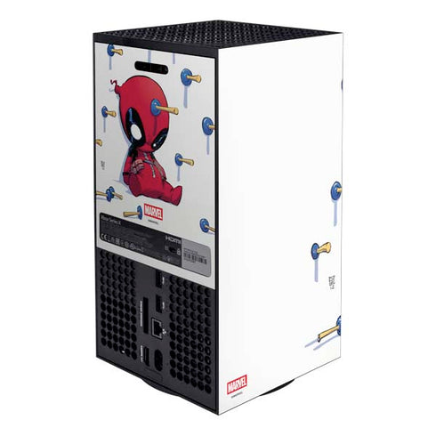 Marvel Deadpool Babypool Playing XBox Series X Digital Edition Bundle Skin