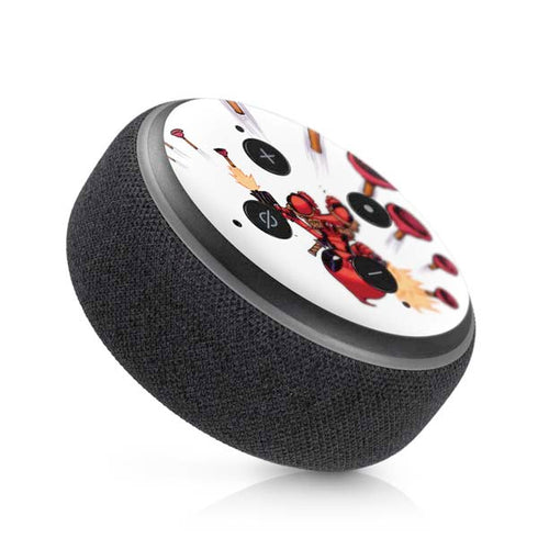 Marvel Deadpool Babypool Shooting Amazon Echo Dot Skin