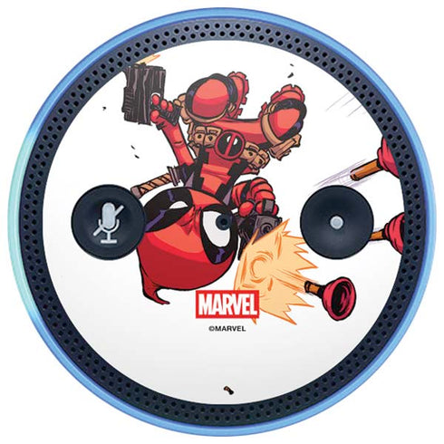 Marvel Deadpool Babypool Shooting Amazon Echo Skin
