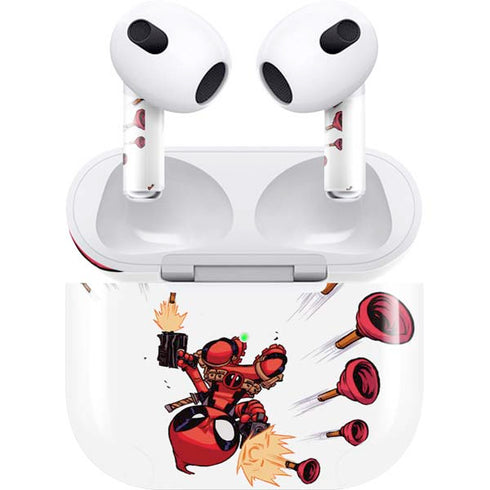 Marvel Deadpool Babypool Shooting Apple AirPods (3rd Gen 2021) Skin