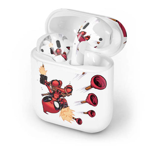 Marvel Deadpool Babypool Shooting Apple AirPods Skin