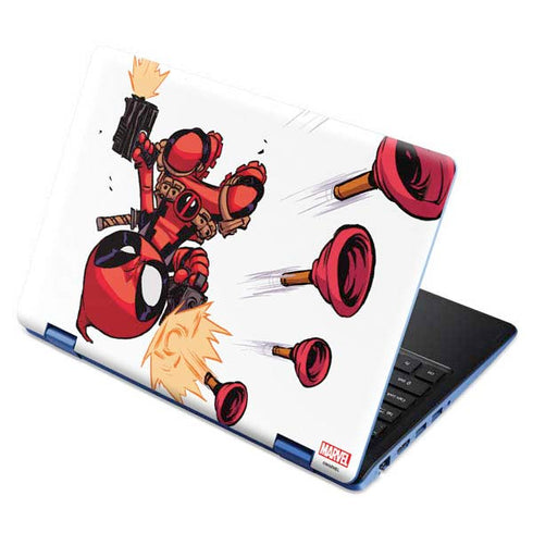 Marvel Deadpool Babypool Shooting Aspire R11 11.6in Skin