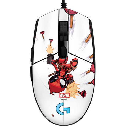 Marvel Deadpool Babypool Shooting G203 Prodigy RGB Wired Gaming Mouse Skin