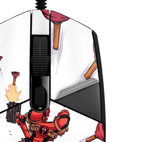 Marvel Deadpool Babypool Shooting G203 Prodigy RGB Wired Gaming Mouse Skin