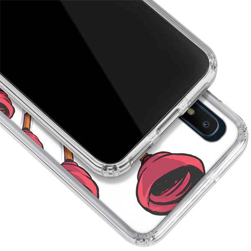 Marvel Deadpool Babypool Shooting Galaxy A10e Clear Case