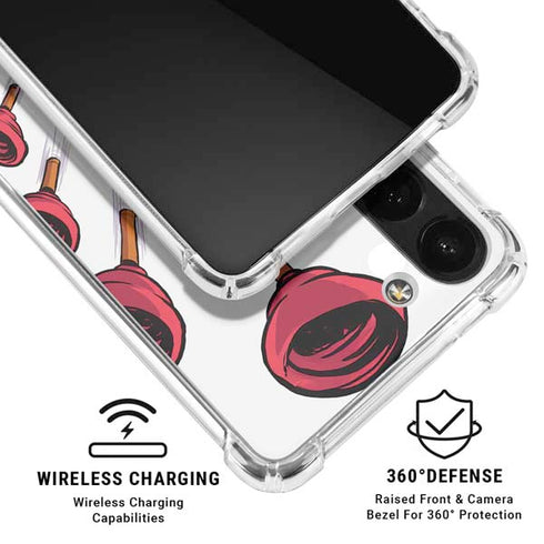 Marvel Deadpool Babypool Shooting Galaxy A13 5G Clear Case