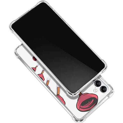 Marvel Deadpool Babypool Shooting Galaxy A16 5G Clear Case