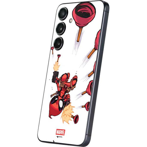 Marvel Deadpool Babypool Shooting Galaxy A16 5G Skin